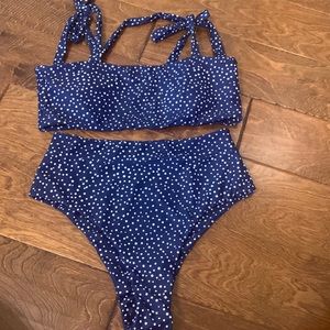 Polka Sot High Waisted Bikini